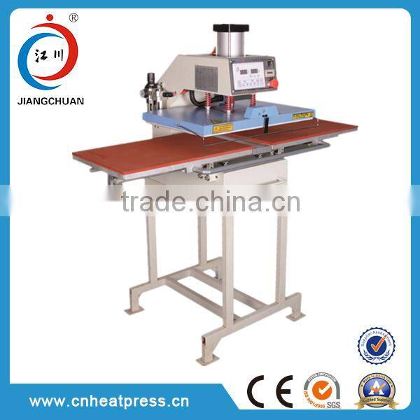 Pneumatic double station garment heat press machine sublimation machine