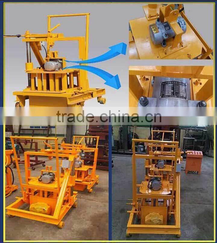 QMR2-45 small mobile concrete block machine for sale/portable hollow block making machine china supplier egg laying machine