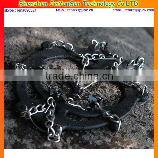 best quality steel chain anti-slip ice grip shoe covers
