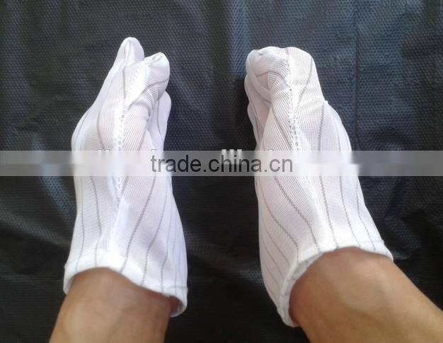 100%polyester Antistatic 10mm stripped gloves
