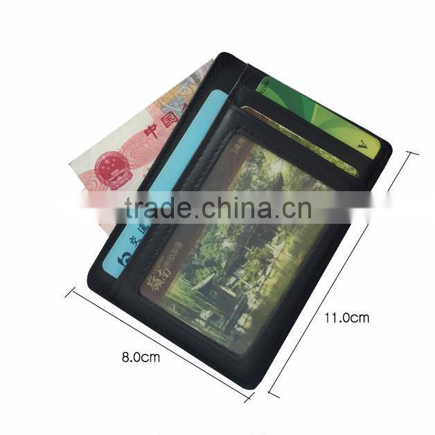 Men's RFID Blocking Genuine Leather Wallet ID Men