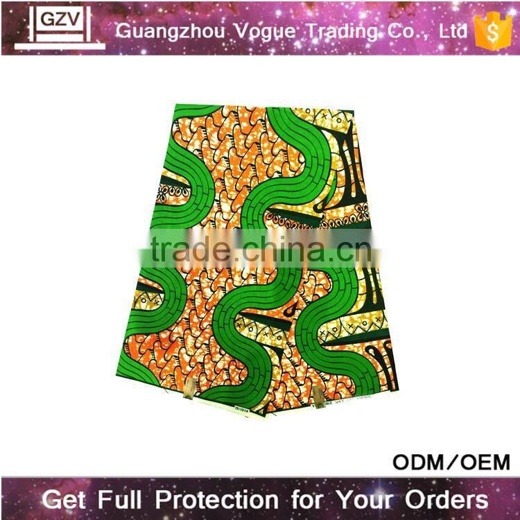 china factory high quality comfortable 100% cotton modern african george with blouse-fabric for men