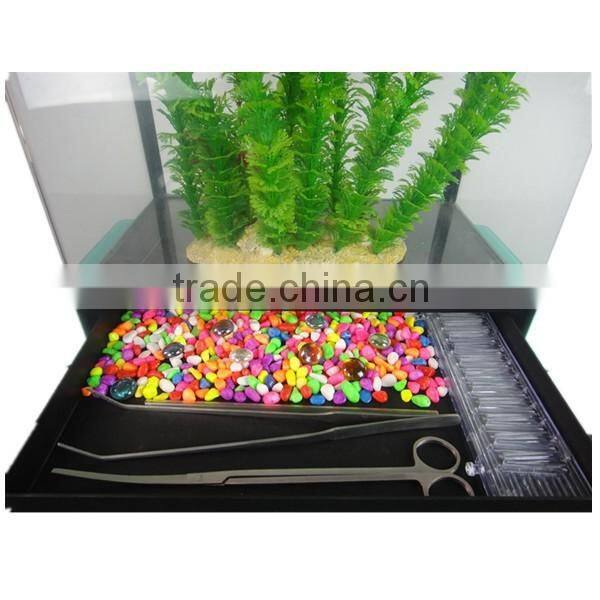 2015 Aleas eye-catching glass fish tank with LED light
