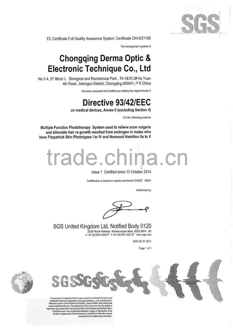 Professional Anti-hair loss & Hair Growth laser device for Clinic/Hospital Use with CE Approval