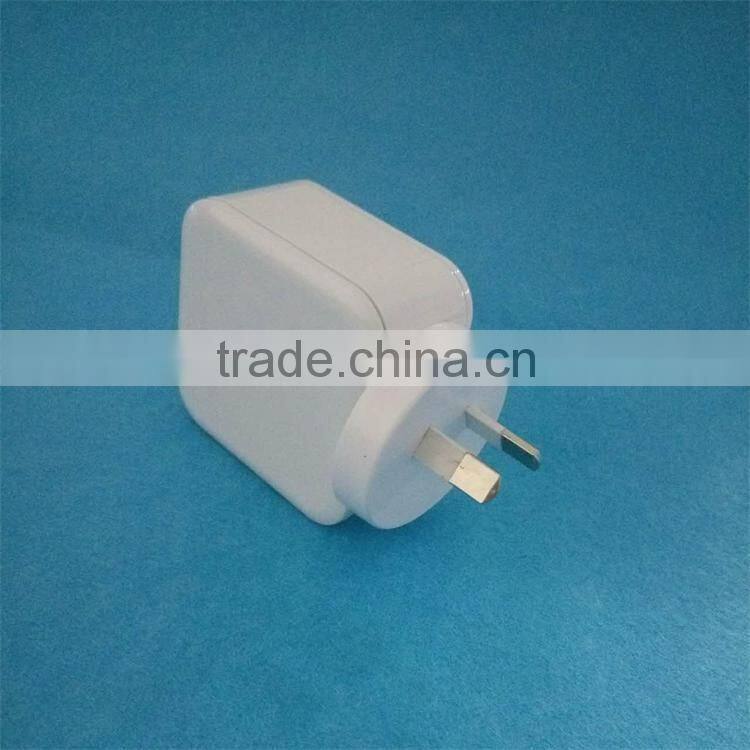 SAA approved AU plug dual usb wall charger for Australia market