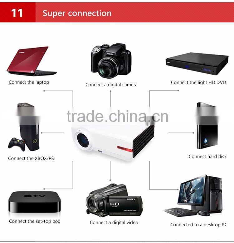 1280x800 WXGA Home Theater Cinema 1080P TV Video Digital HDMI LCD Video fuLL HD LED Projector Proyector Beamer Projetor wifi