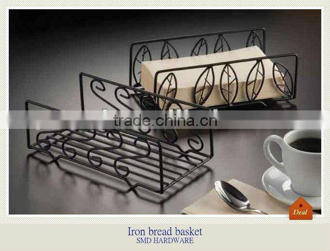 Wrought iron napkin baskets