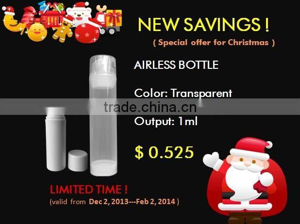 HOT SALE 150ml transparent airless bottle with pump sprayer with good quality only 0.525usd per set