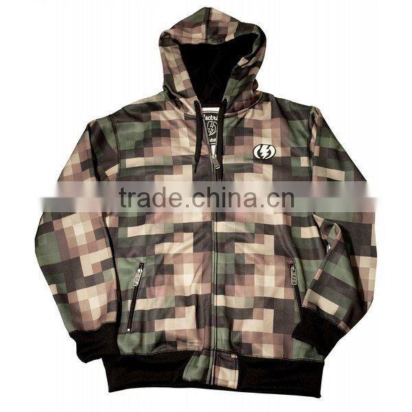 Heavy Sublimation Camo Embroidered Custom Hoodies & Sweatshirts