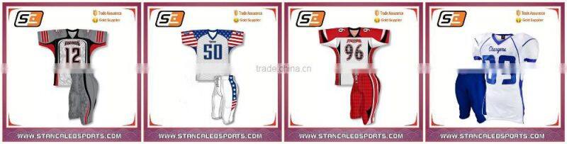 Stan caleb oem high quality polyester v neck quick dry custom printing make your own american football jersey