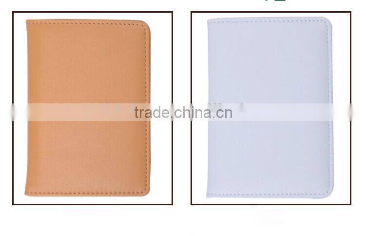 Dongguan factory direct custom simple style passport holder with customized Logo,2016 new arrived leather passport cover