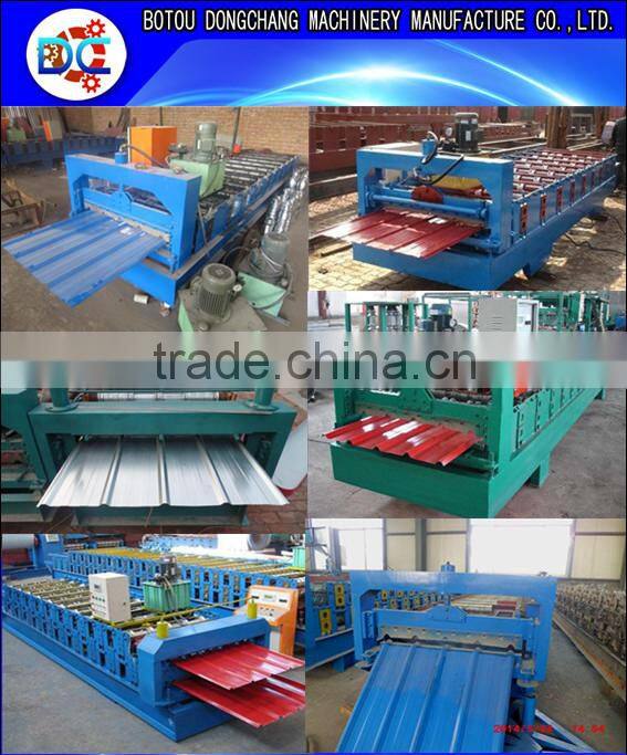 Galvanized Metal Sheet Making Machine / Steel Roofing Profile Cold Roll Forming Machine