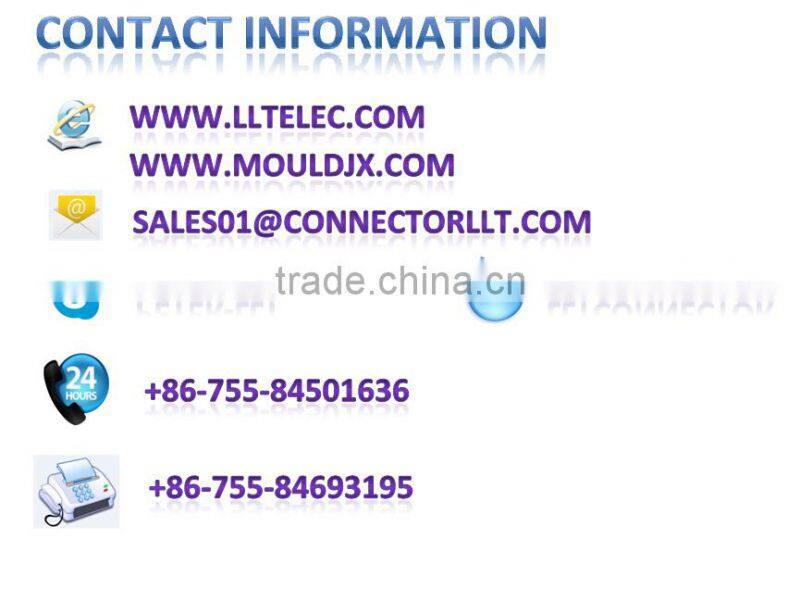 UL/TUV/SAA approved LLT M25 6 contacts wire to board connector waterproof connector
