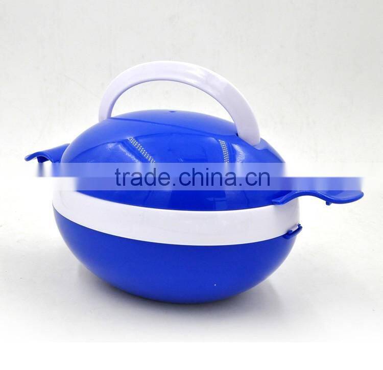 whole sale kids plastic lunch box with handle/round shasped bento