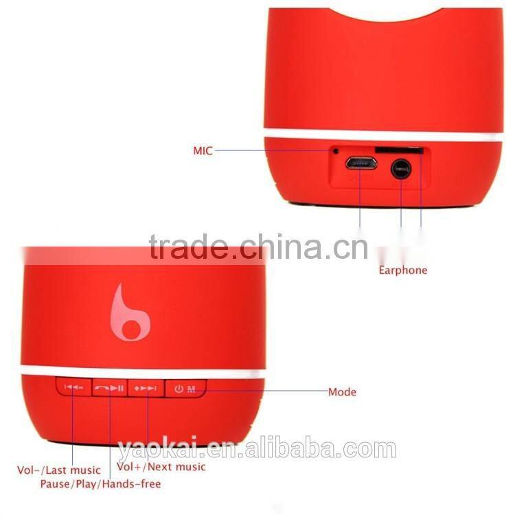 Colorful portable waterproof wireless mini bluetooth speaker