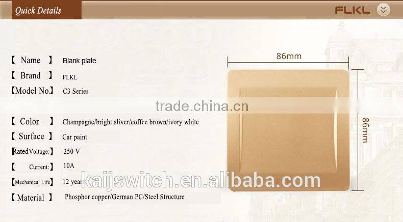 New style piano series wall blank switch plate / blank panel