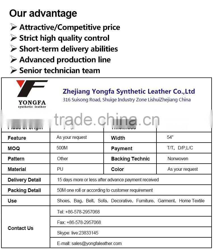 China PU leather manufacturer B96 synthetic leather meter price raw material for shoe making(cuero sintetico para calzado)