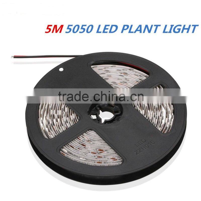 DC12V 300CM 60led/mSMD5050 Flexible Plant Growing led Strip Light