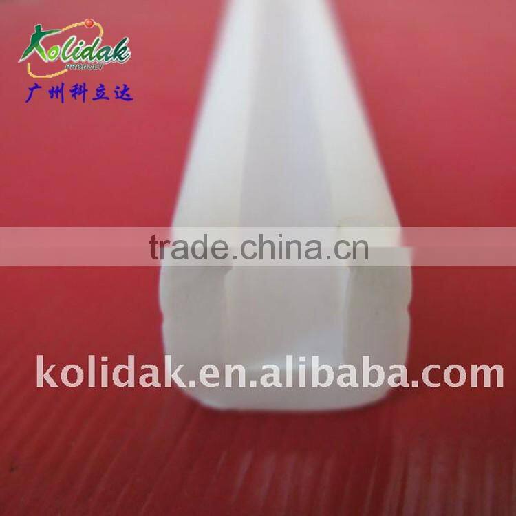 White U shape PE plastic profile