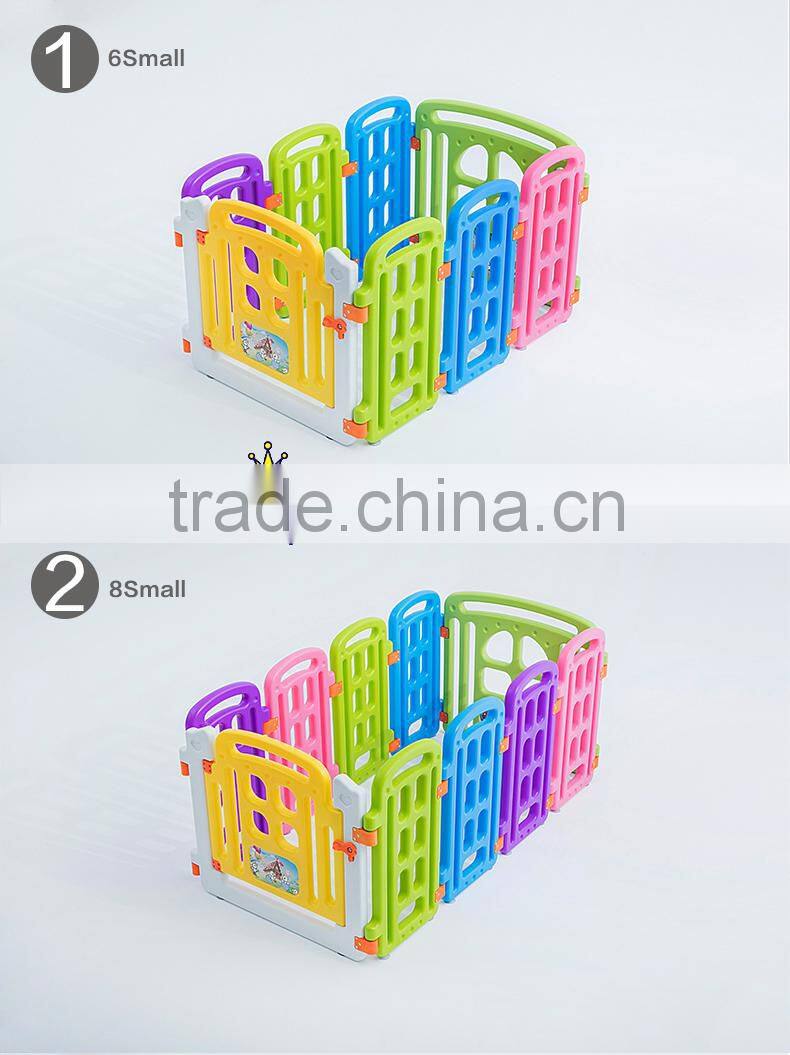 See larger image 8 Panels Saftey Game Playpen Kids Plastic Playpen European Standard Fence Baby Indoor Game Baby Playpen