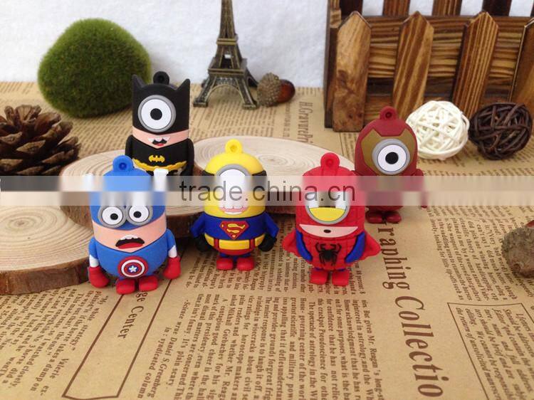 Gift cartoon superman usb flash drive ,memory stick thumb drive pen memory pendrive