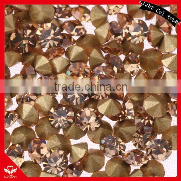 5A Schwan PP rhinestone hotsale Lt col topaz color