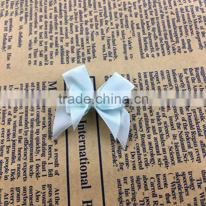 Wholesale handmade cheap decorative customized satin ribbon mini bow