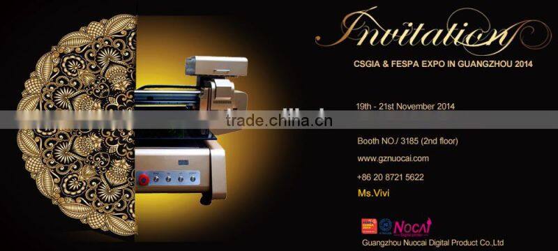 Large Format Digital Direct to Garments Printing Machine/ Impresora plana textile NC-610A