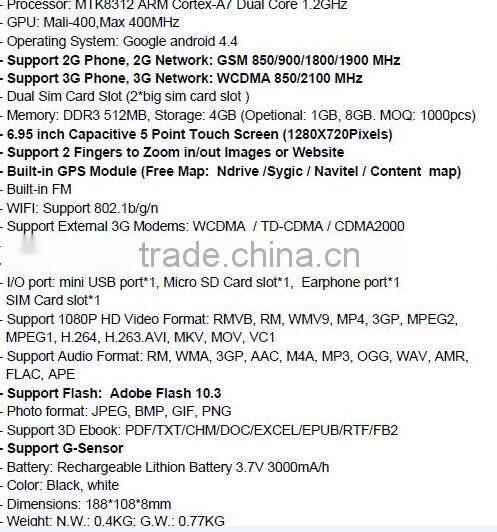 7inch 3G Tablet PC IPC-M72S