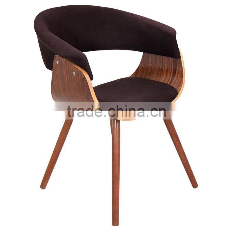 vintage mid century accent upholstered bentwood armchair chair