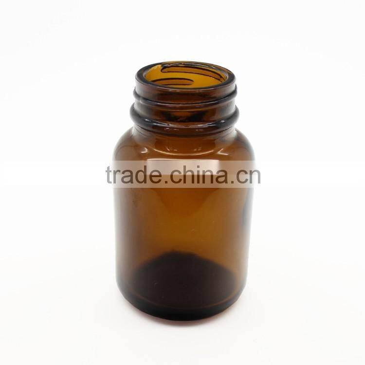 2oz amber medical Pills Glass Container