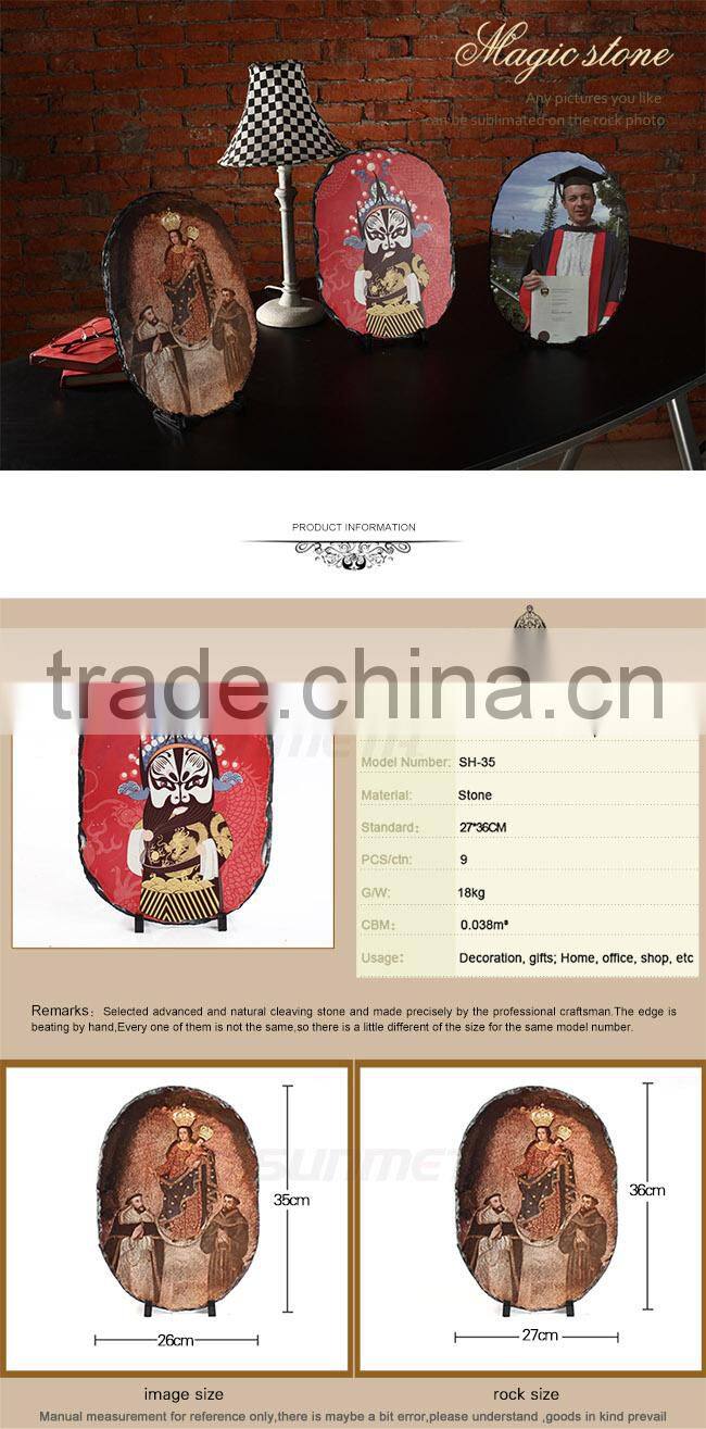 Blank sublimation rock slate photo rock photo frame Sublimation photo frames