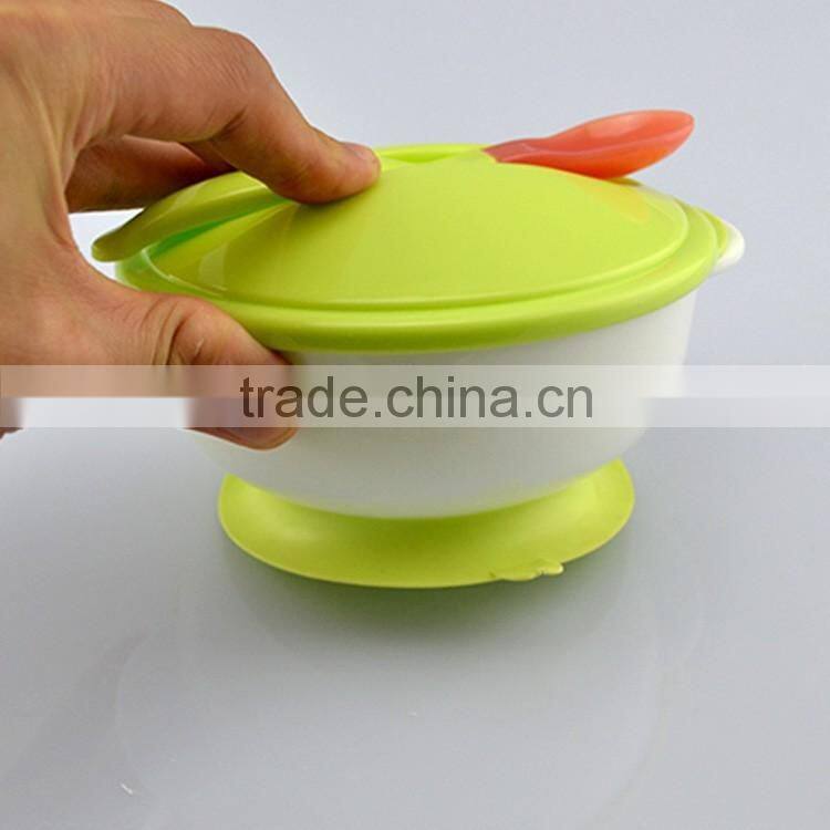 High Quality Food Grade Durable Silicone Baby Feeding Bowls With Spoon And Cover Factory Price Wholesale