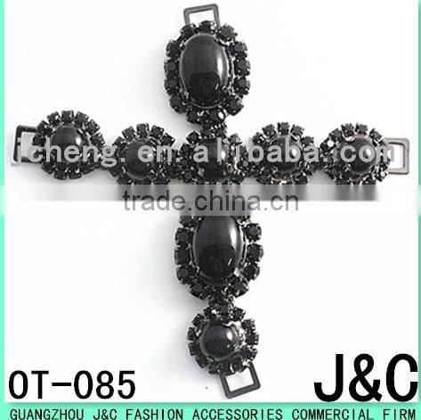 new arrival jet color acrylic decorated shoe ornament/ shoe accessory/ shoe trim