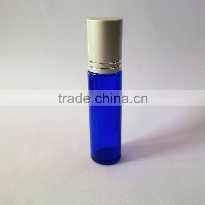 China perfume glass bottle manufacturer roll on perfume bottle with glass roll on ball and stainless steel roll on ball