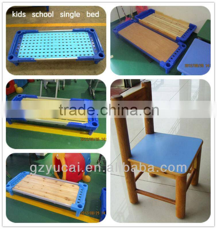 Double school desk and chairs