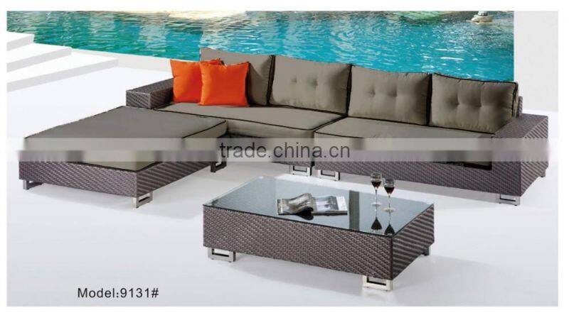 Sectional sofa outdoor rattan furniture living room sofa