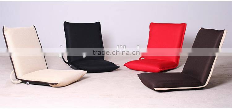 floor cushion chair with 5 positions adjustable backrest