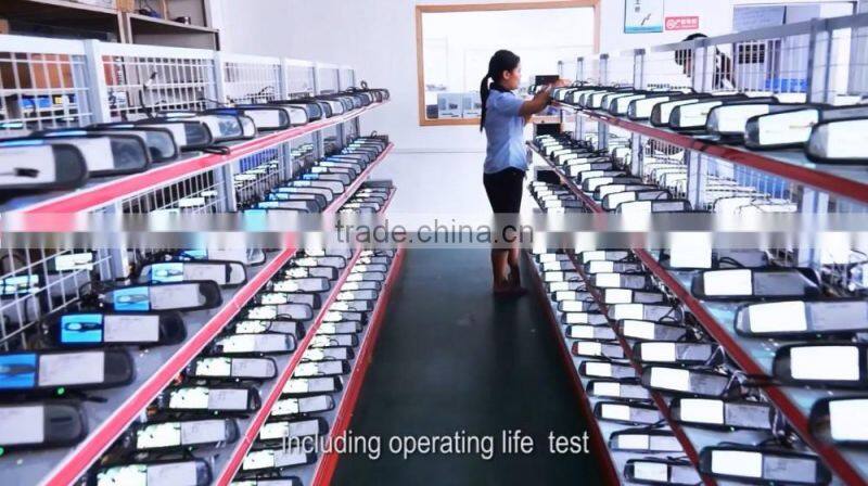 DVR recording car interior mirror monitor with GPS tracker and auto brightness adjustment