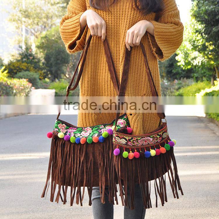 Hot sale women messenger bags cotton handbags high quality women embroidery & Ethnic style bag Vintage