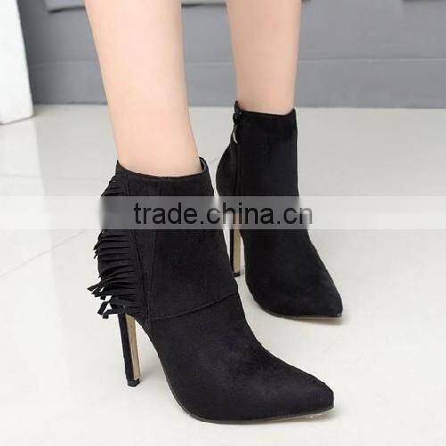 2016 winter high quality women ankle boots lace up high heel ankle boots PF4418