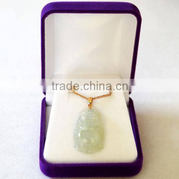 High quality velvet jewelry packaging boxes pendant packaging box pendant box gift