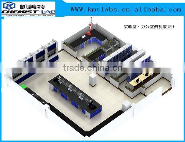 Chemical Resistant Biology Lab Fume Cupboard With Epoxy Resin Top