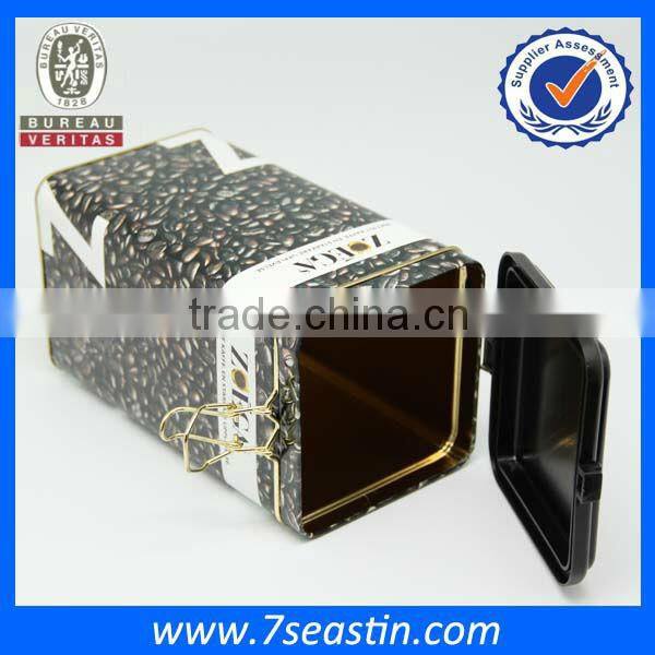 nescafe empty tin can with lid