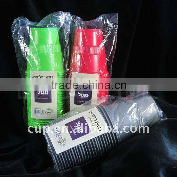 9oz(270ml) PP/PS disposable plastic color cup