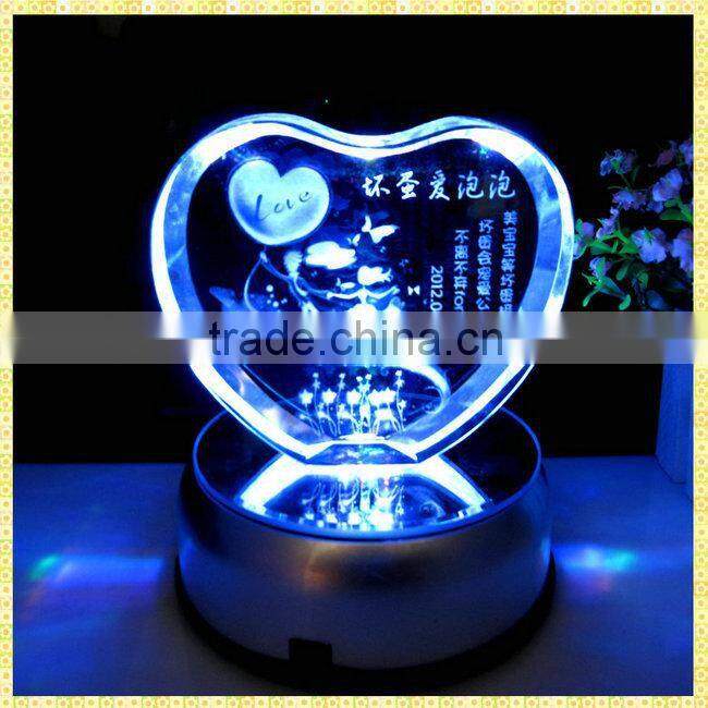Personalized 3D Laser Crystal Gifts With Engraved Ganesh For Guest Souvenirs