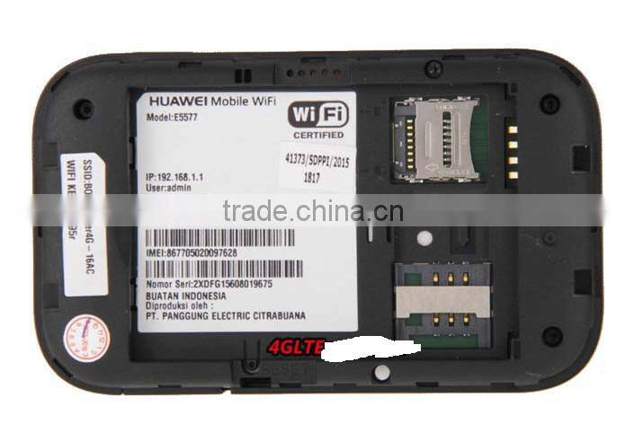Hot Sale 3000mah Original 150mbps Huawei E5577, big battery Huawei 150M Mobile Wi-Fi 4G lte pocket Wireless WiFi Router E5577