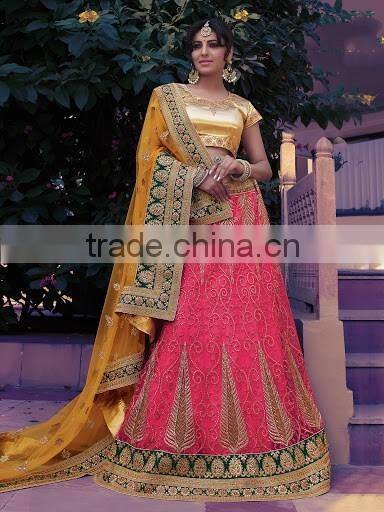 Astute Red Braso Lehenga Choli/fancy lehenga choli/Lehenga Choli Wholesaler In India
