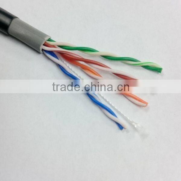 Outdoor cat5 utp LAN cable 100% copper Internet cable water resistant CAT5e Lan cable CE Rohs certified