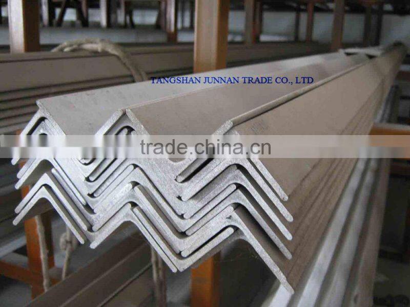 hot rolled unequal Mild steel angle/equal angle steel from tangshan Iron and steel